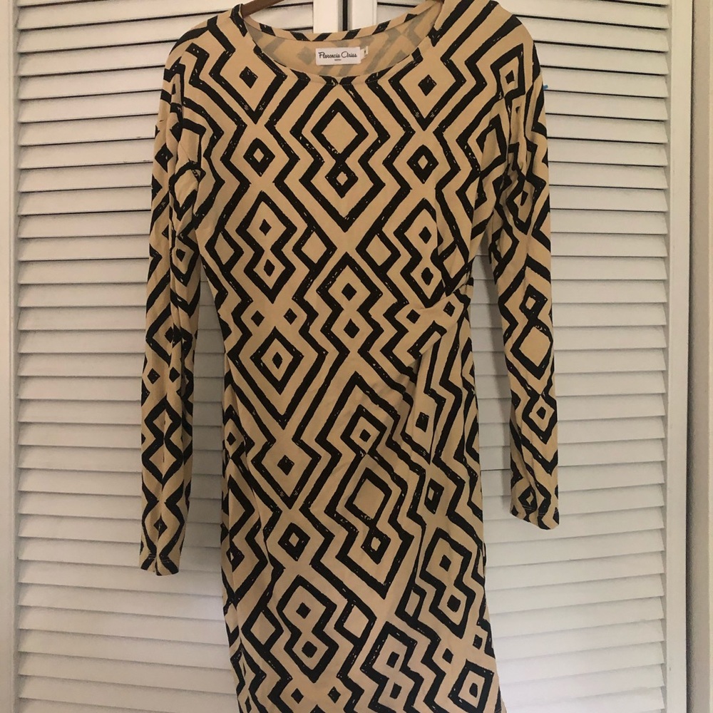 Florenica Arias bodycon geometric dress M